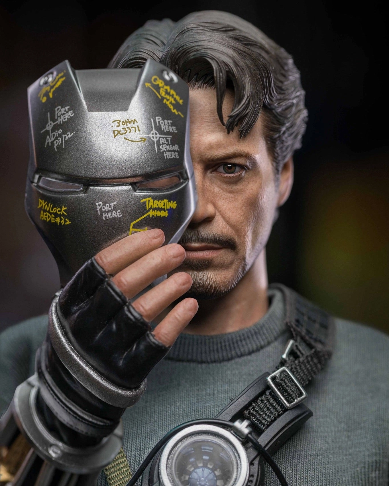 Art Deco sustainable product Hot toys MMS582B Tony Stark Mech Test Version Deluxe Edition(Special Edition)(Ironman)