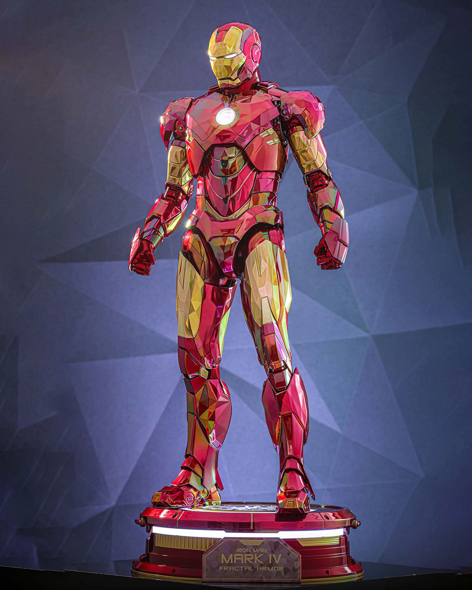 Cartoon Figure Art Sculpture Hot Toys MMS792D70 Iron Man 2: 1/6th scale Iron Man Mark IV (Fractal Armor) Collectible Figure Limited Edition [Hot Toys Exclusive]