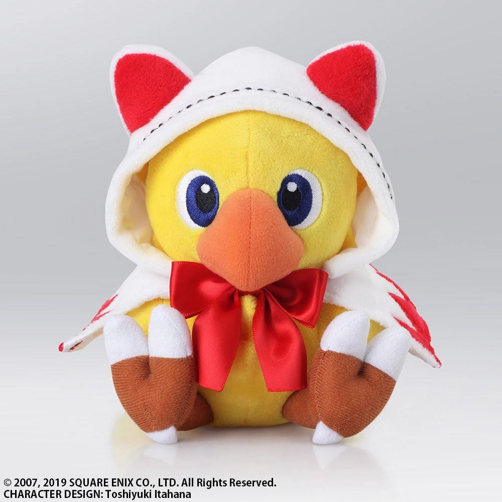 Chibi Statue Final Fantasy: Chocobo's Mystery Dungeon Chocobo White Mage 6" Plush