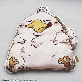 Historical Figure Final Fantasy: Fat Chocobo Fluffy Fluffy Die-Cut Cushion