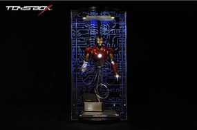 1:6 Iron Man Construction Acrylic Hall of Armor Display Box Art Statue