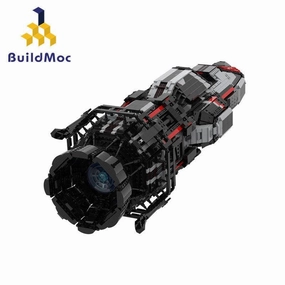 Rocinante Corvette-Class Light Frigate Building Blocks Fireplace Mantel