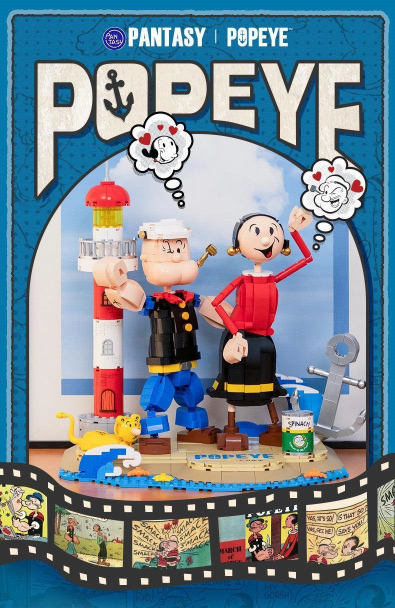 Popeye & Olive Oyl Building Blocks Deity Statue Blind Bag