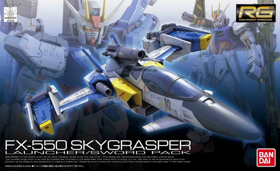 Gundam: Sky Grasper   Sword/Launcher Pack RG Model Fantasy Figure