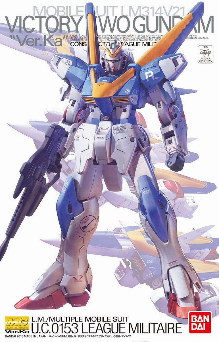 Pixar Character Impressionist Art Gundam: Victory Two Gundam Ver. Ka MG Model