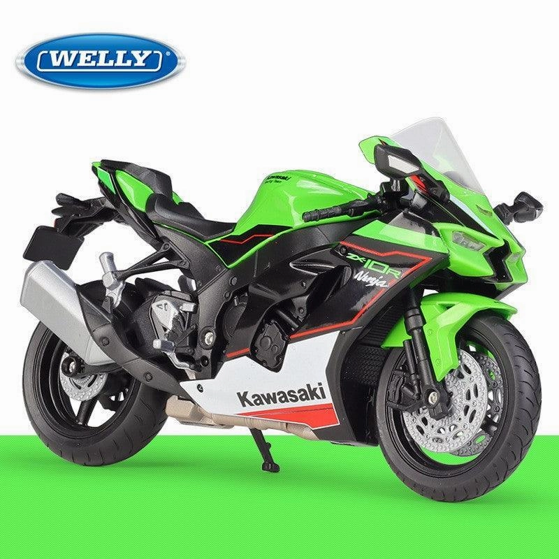 1:12 Kawasaki Ninja ZX-10R Motorcycle Alloy Model Car Modern Collectible