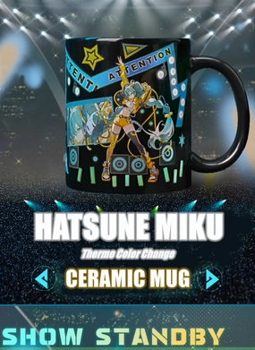 Fashion Doll Fan Vote Hatsune Miku Thermo Color Change Ceramic Coffee Mug