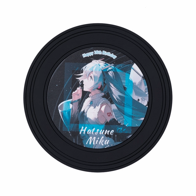 Hatsune Miku Vinyl Record Fridge Magnet Gallery Worthy Realistic Sculpture