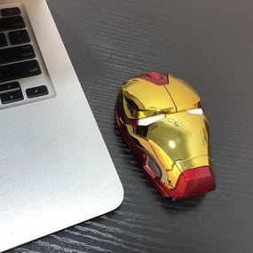 Desktop Toy Miniature Merchandise Iron Man Mark L Mk50 Wireless USB Mouse