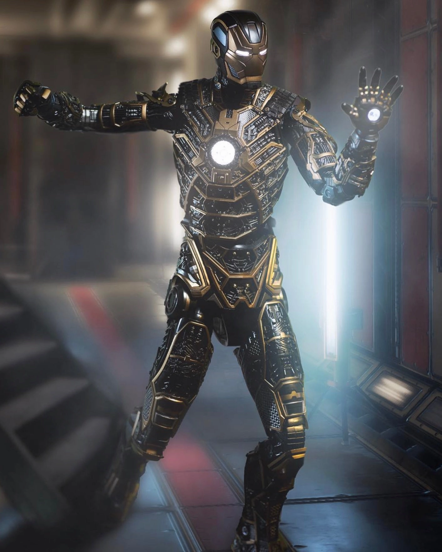 Safe For Children Bird Sculpture Hot toys MMS251 Marvel Ironman 3 Ironman Mark41 Bones