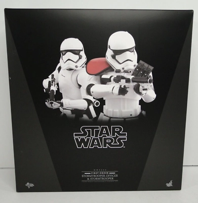 Anime Goods Hot Toys MMS335 Star Wars The Force Awakens First Order Stormtrooper Officer and First Order Stormtrooper Two Pack 1/6 Scale Collectible Figure