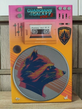 Vinyl Art Designer Collectible Hot Toys MMS411 Guardians of the Galaxy Vol. 2 Rocket (Deluxe Version) 1/6 scale Collectible Figure