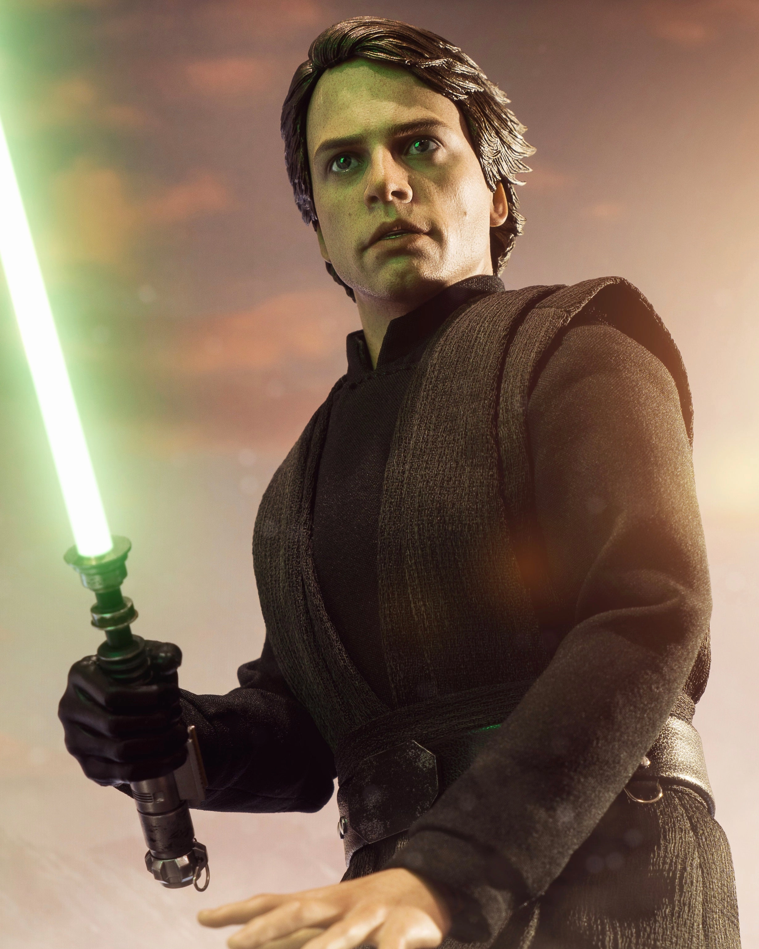 Hot toys MMS517 Star Wars Return of the Jedi Luke Skywalker Deluxe Version Future Antique Action Sculpture