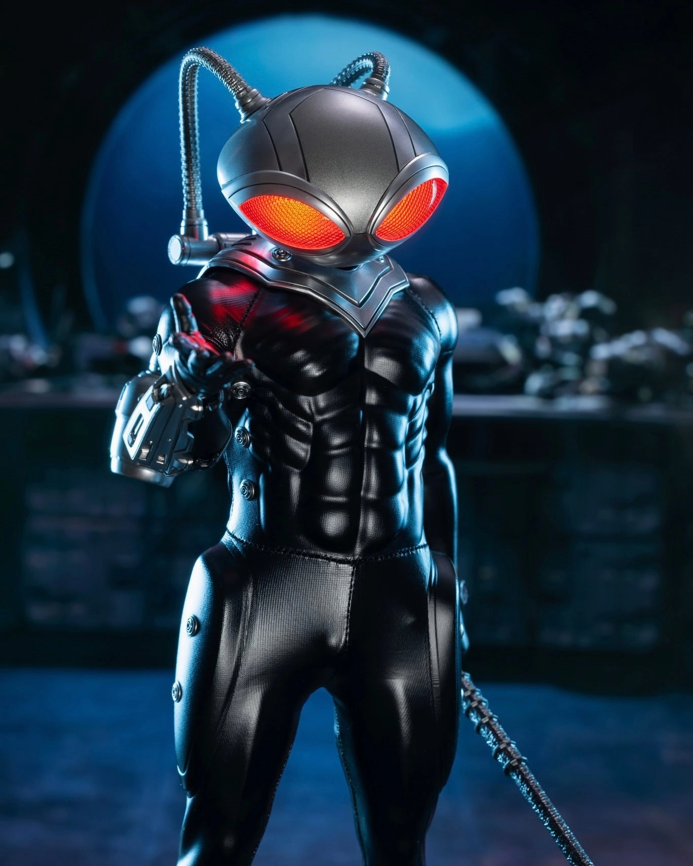 Hot Toys MMS739 Aquaman 2 Black Manta 1/6 Scale Collectible Figure Shelving Decoration