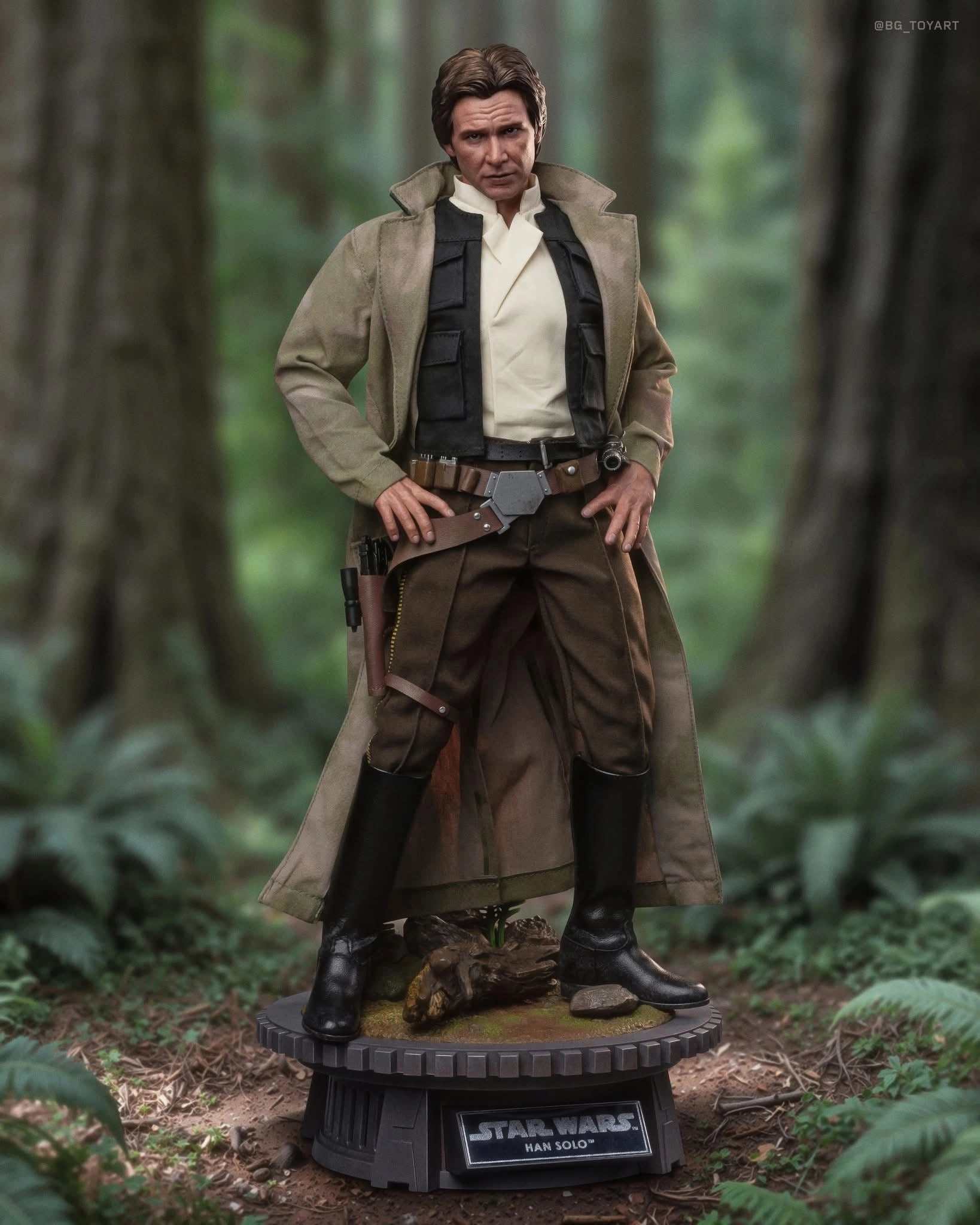 Action Pose Hot Toys MMS740 Star Wars Return of the Jedi Han Solo 1/6 Scale Collectible Figure