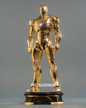 Super Deformed Military Vehicle Hot Toys MMS764D69 Iron Man Mark III (Golden Color Version) 1/6th scale Collectible Figure