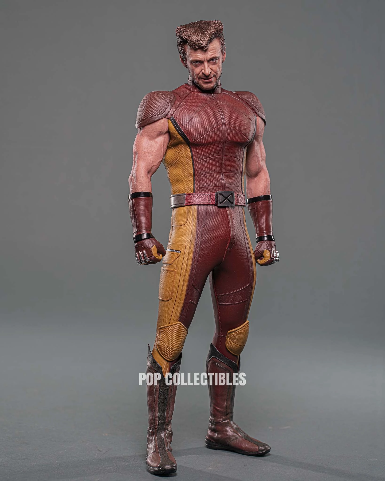 Hot Toys MMS831 Deadpool & Wolverine 1/6th scale Wolverine (Classic Brown and Tan) Collectible Figure [Hot Toys Exclusive] Character Toy