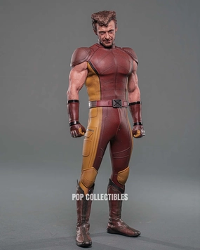 Hot Toys MMS831 Deadpool & Wolverine 1/6th scale Wolverine (Classic Brown and Tan) Collectible Figure [Hot Toys Exclusive] Character Toy