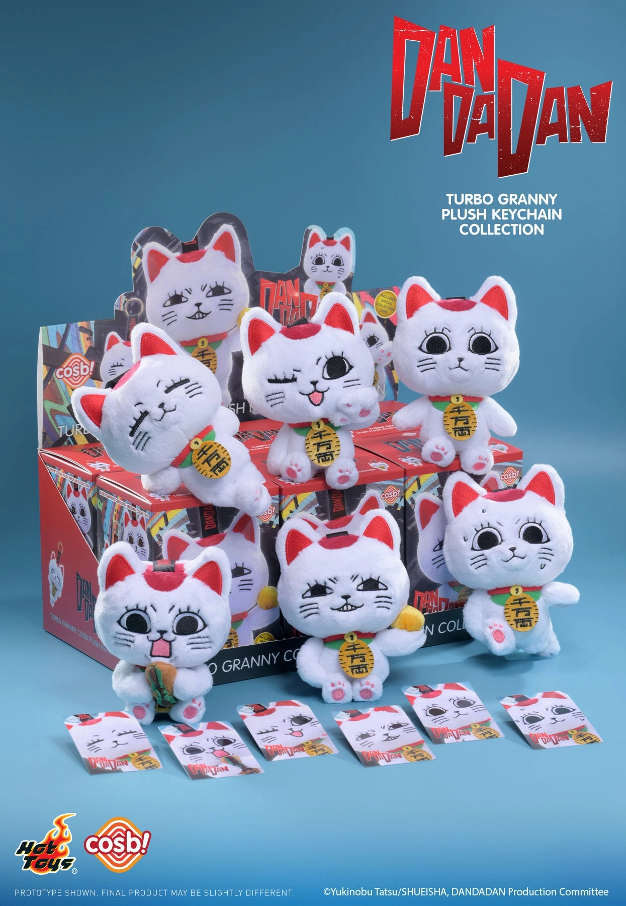 Hot Toys PPLU070N Dan Da Dan Turbo Granny Cosbi Plush Keychain Collection Viral Sensation Mythical Figure
