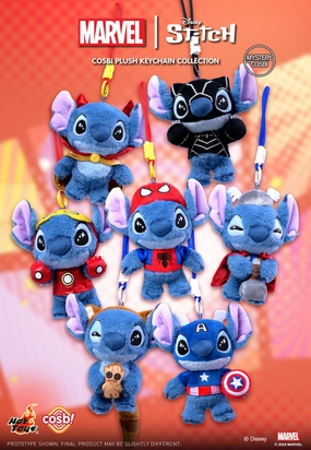 Pride And Joy Hot Toys PPLU072N Marvel Stitch Cosbi Plush Keychain Collection