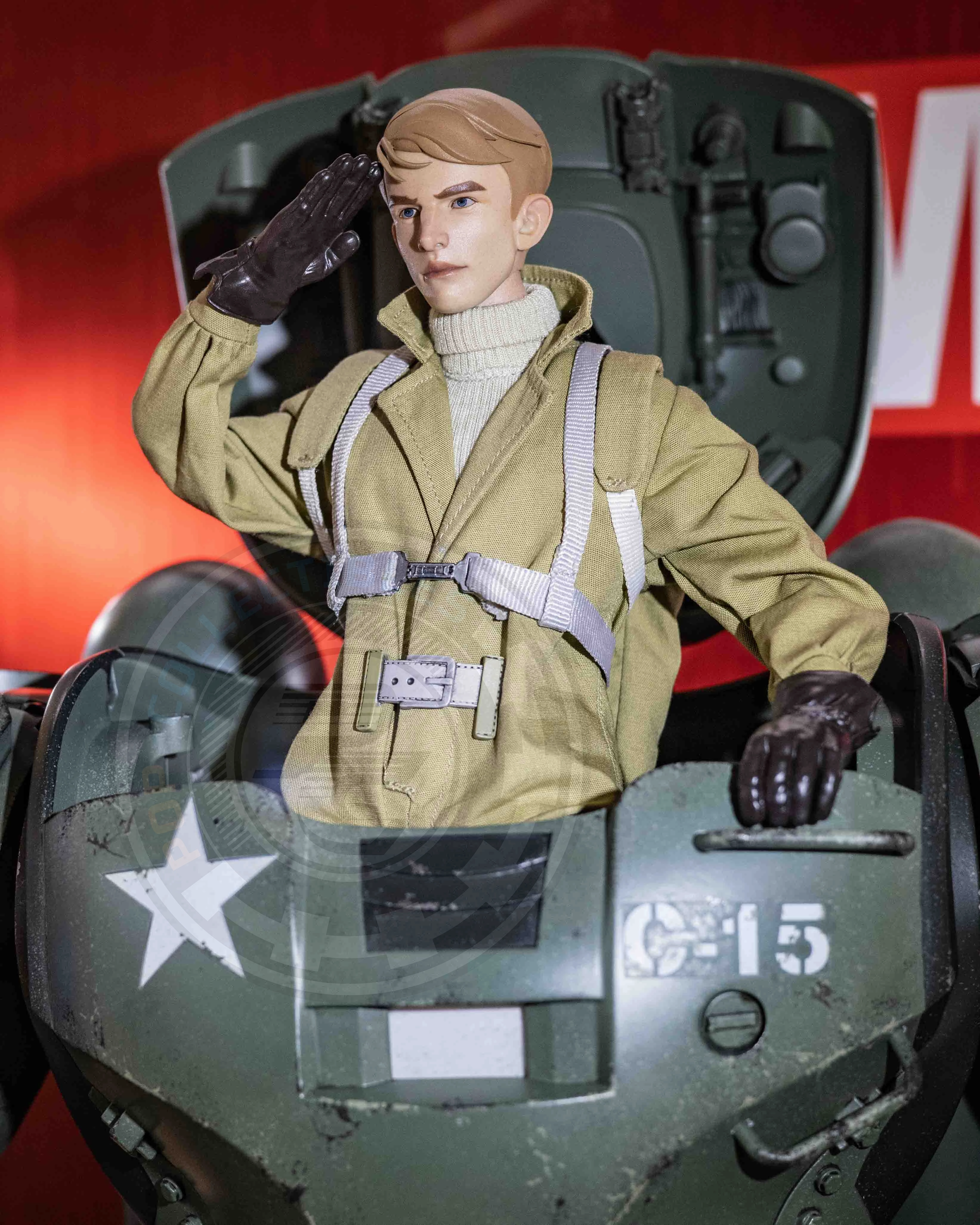 Dinosaur Model Hot toys TMS060 Marvel What If? The Hydra Stomper and Steve Rogers 1/6 Collectible Set