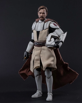 Hot Toys TMS095 Star Wars The Clone Wars Obi Wan Kenobi 1/6 Scale Collectible Figure Asian Zen Personalized Gift
