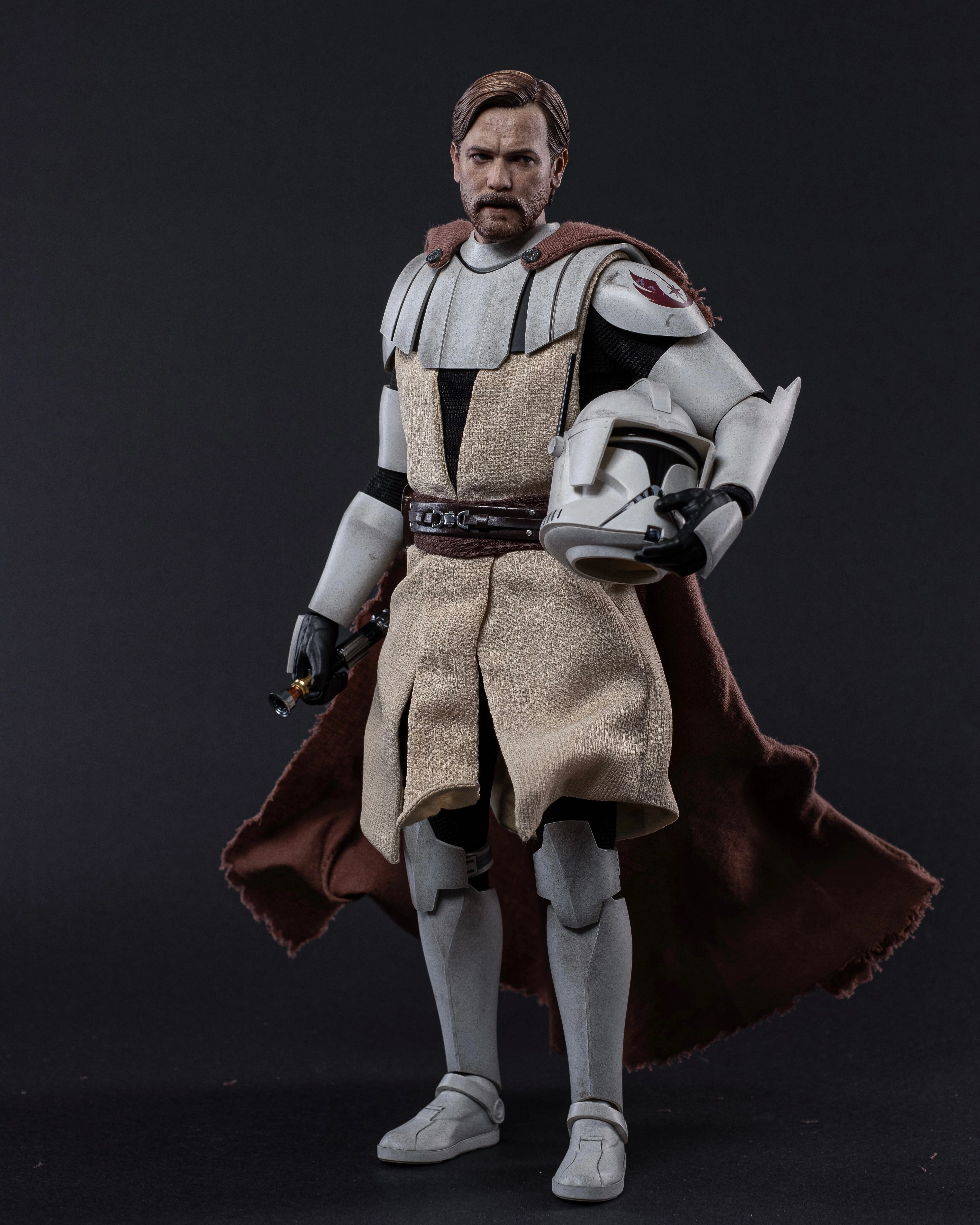 Hot Toys TMS095 Star Wars The Clone Wars Obi Wan Kenobi 1/6 Scale Collectible Figure Asian Zen Personalized Gift