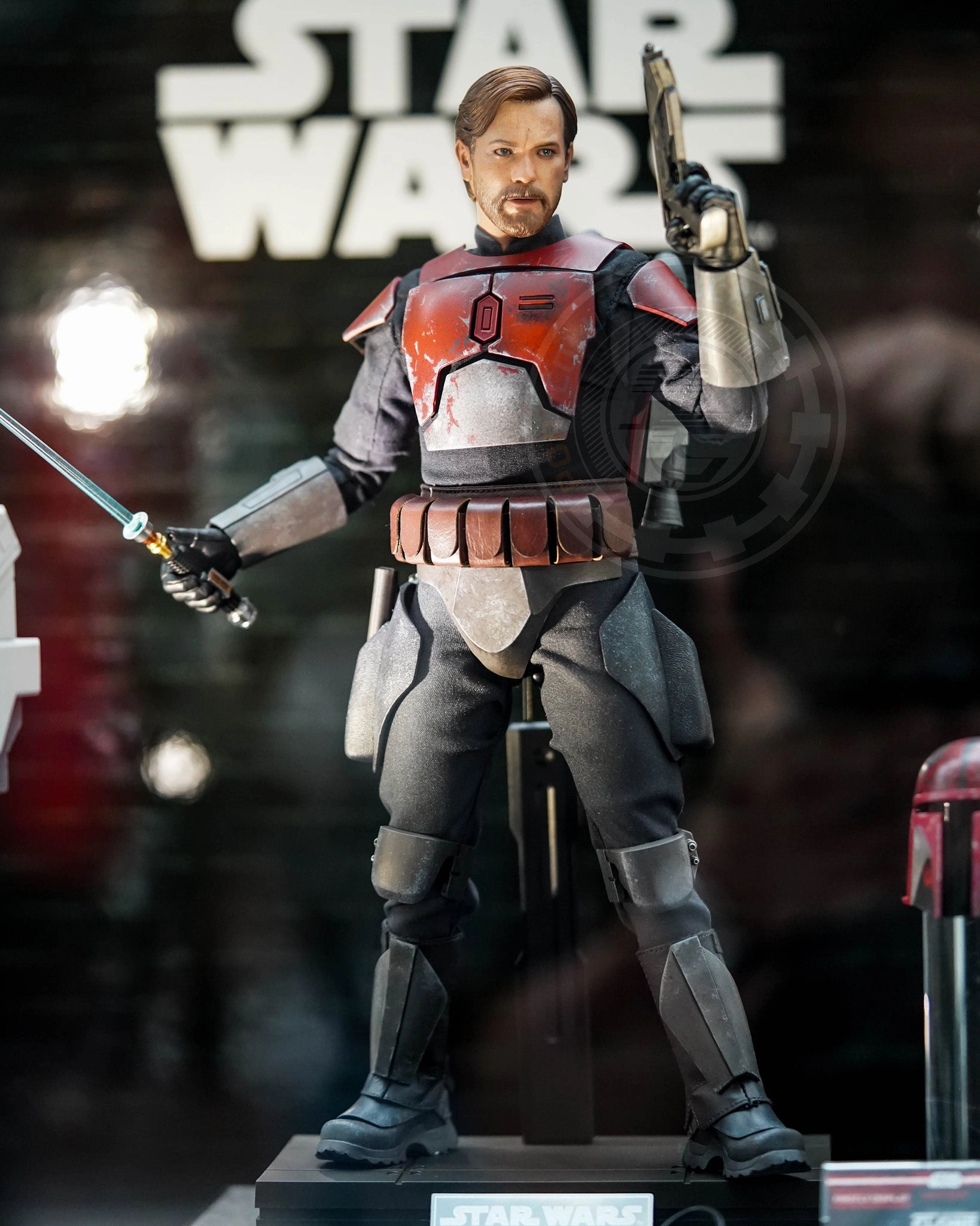 Collector's item Hot Toys TMS126 Star Wars The Clone Wars Obi Wan Kenobi Mandalorian Armor 1/6 Scale Collectible Figure Exclusive Limited Edition