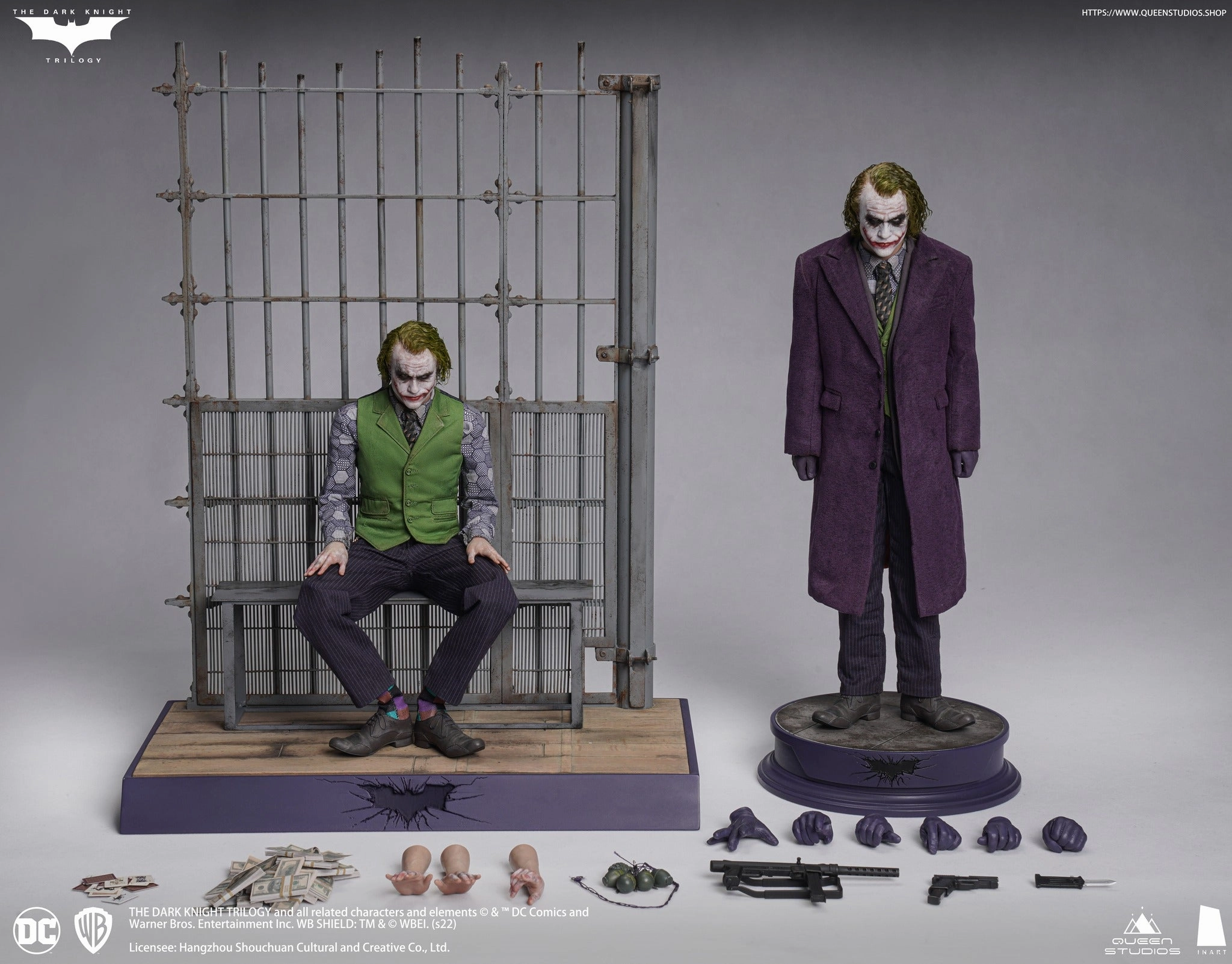 INART IA001D The Dark Knight Heath Ledger Joker (Deluxe Version) Designer Figure Buildable Figure