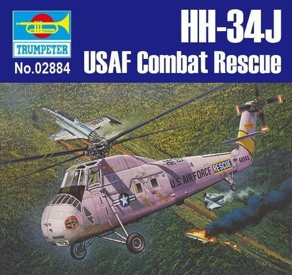 PVC Sculpture 1:48 HH-34J USAF Combat Rescue Rotorcraft Assembly Kit