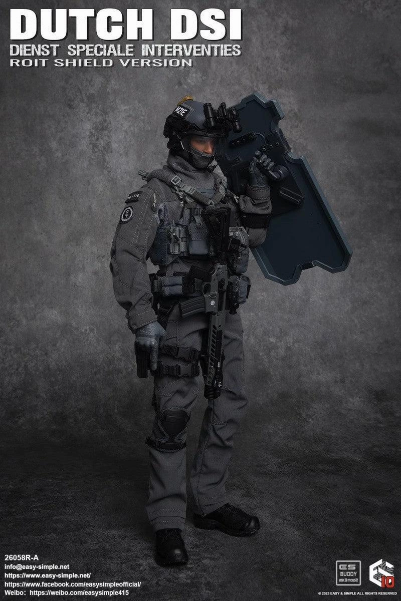 Action Article Historical Figure 1:6 Dutch DSI Dienst Speciale Interventies Roit Shield Version Action Figure