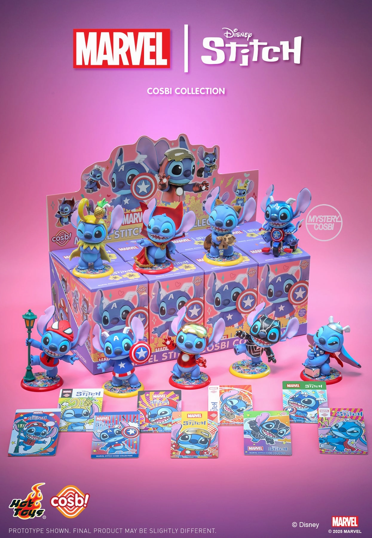 Battery operated Hot Toys CBX300 Stitch Marvel Stitch Cosbi Collection