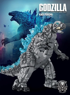 Themed Exhibit Pop Vinyl Godzilla Medium Size Building Blocks
