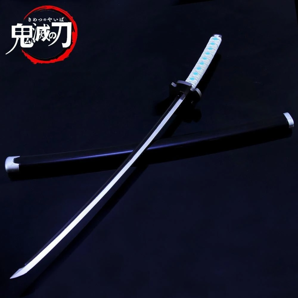 Global Phenomenon Kamado Tanjiro Nichirin Blade White Sword Metal Replica