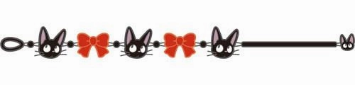 Kiki's Delivery Service: Jiji and Bow Lace Bracelet Minimalist Home Wild Animal