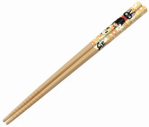 Handmade Sculpture Kiki's Delivery Service: Jiji Flower Bamboo Chopsticks