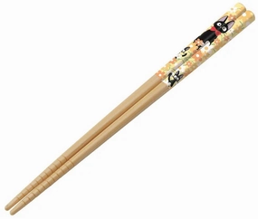 Handmade Sculpture Kiki's Delivery Service: Jiji Flower Bamboo Chopsticks