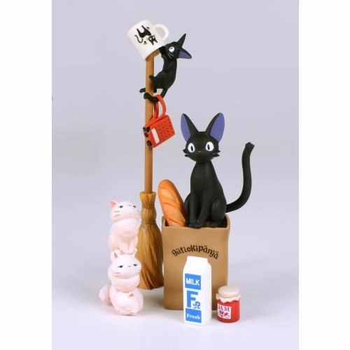 Kiki's Delivery Service: Jiji Nosechara Stacking Figure Set Mecha Robot Flying Pose