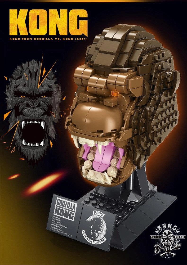 Master Collector Engineering Toy King Kong Head Statue Building Blocks