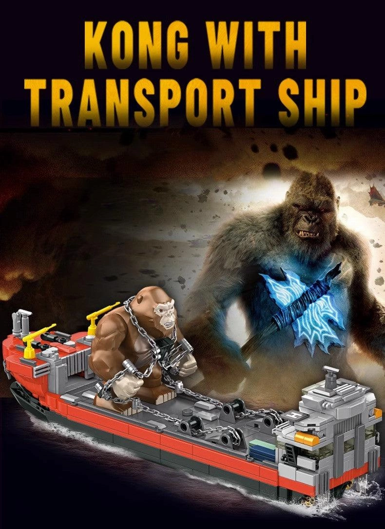 Blockchain Token Kong & Transport Ship Building Blocks