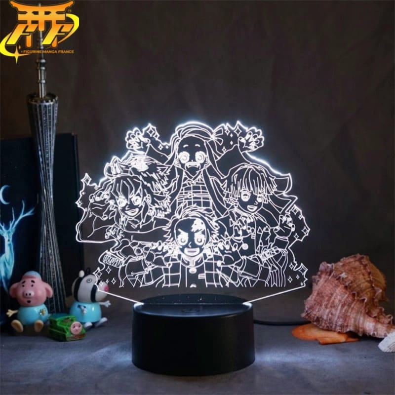 Paper Craft Lampe LED Tanjiro, Nezuko, Inosuke et Zenitsu - Demon Slayer?