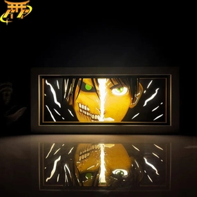 Lampe veilleuse 3D Eren x Titan Assaillant - Attaque des Titans? Designer Sculpture