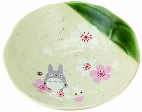 Premium Creation My Neighbour Totoro: Totoro Traditional Japanese Salad Plate/Bowl (Sakura/Cherry Blossom)