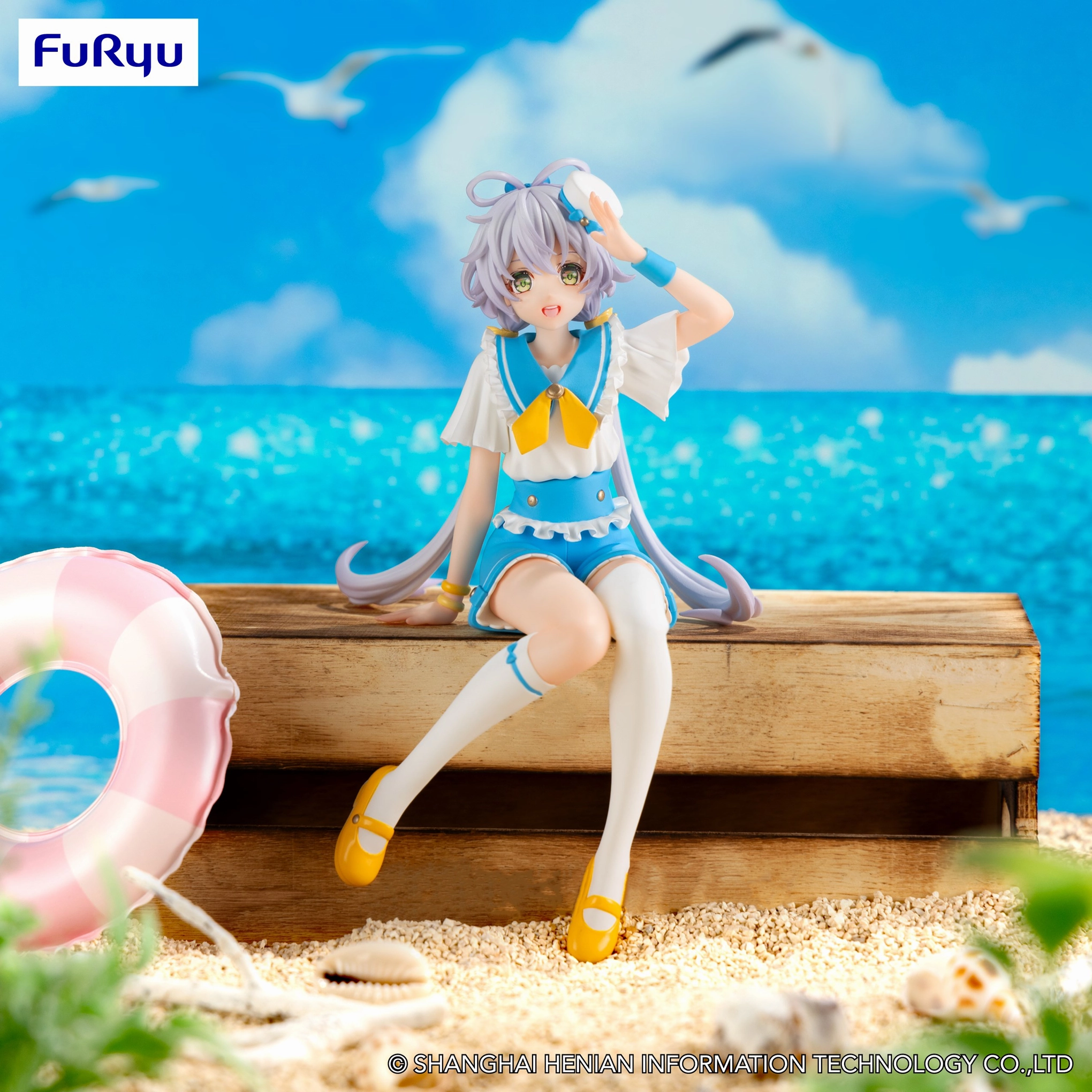 VSinger: Luo Tianyi Marine Style Noodle Stopper Prize Figure Decorative Model