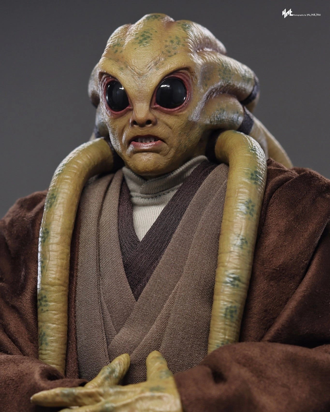 Ancient Sculpture Hot Toys MMS751 Star Wars Revenge of the Sith Kit Fisto 1/6 Scale Collectible Figure