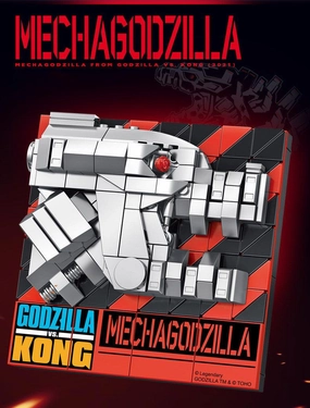 Premium Toy Miniature Piece Mecha Godzilla 3D Photo Frame Building Blocks