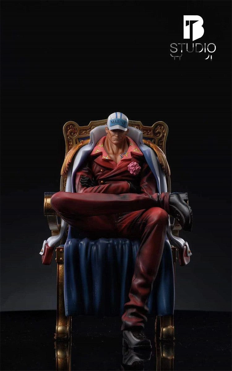 1:8 Sakazuki Akainu Chair Version Figure Statue Digital Art Action Toy
