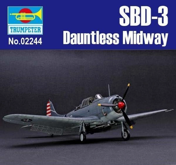 1:32 SBD-3 Dauntless Midway Fighter Assembly Kit Office Desk Toy