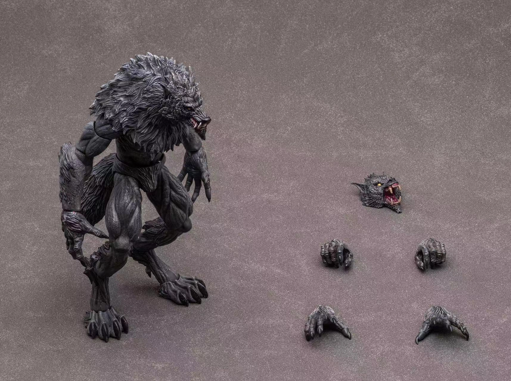1:12 BBTS Werewolf Monster Action Figure Blue Ribbon