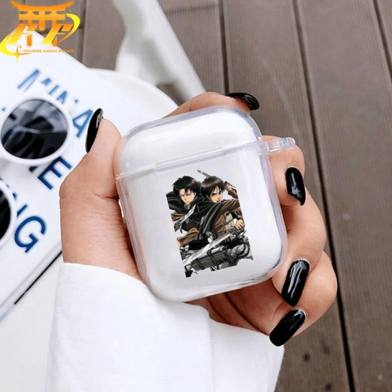 Coque Airpods Eren et Liva? - Attaque des Titans? Realistic Sculpture Gaming Hobby